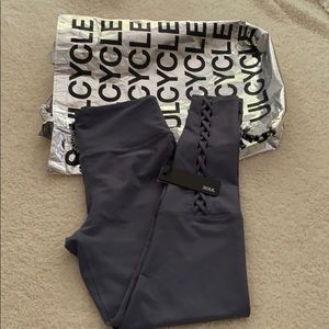 SoulCycle lace up tights sz S BNWT retails for $88